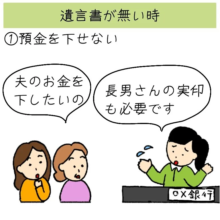 遺言書がない場合に、法定相続分を請求されるとどうなるでしょう...