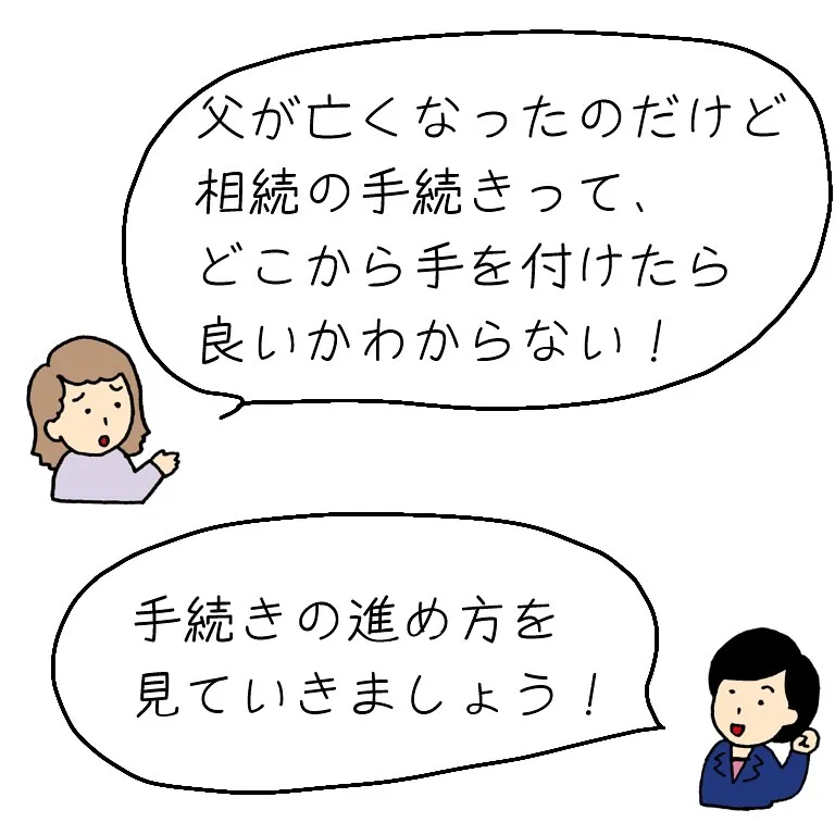 相続手続きの進め方を紹介します！