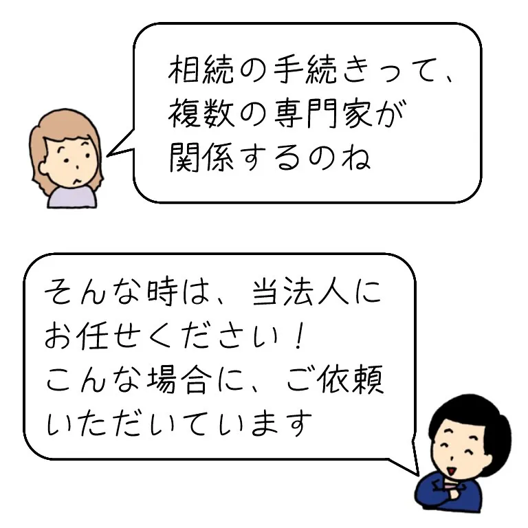 【静止画】相続手続きの依頼例、ご紹介します！